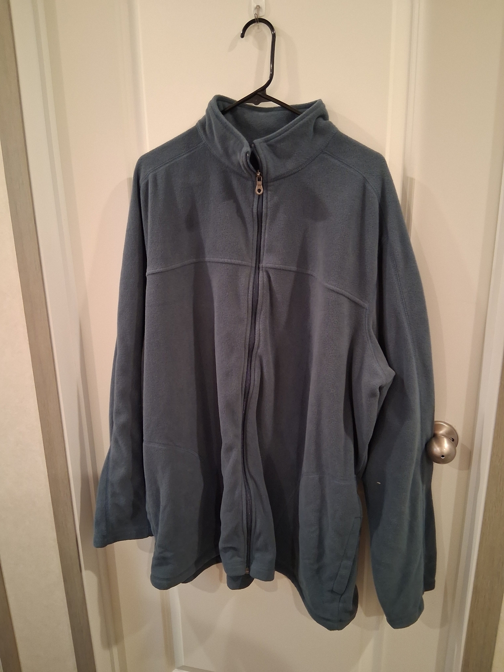 croft & barrow Men's Full-Zip Fleece Jacket - Slate Blue Size 2XLT